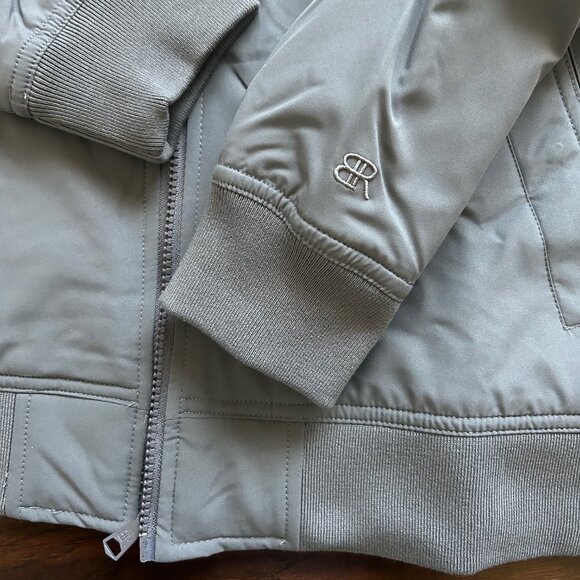 Banana Republic mens gray bomber jacket size medium M NEW with tags - Picture 4 of 5